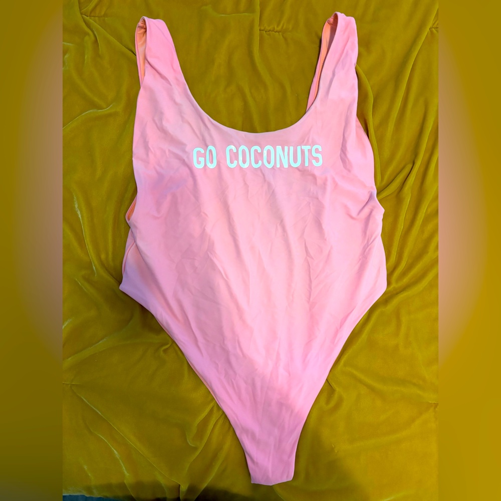 Aerie ‘Go Coconuts' super scoop one piece swimsuit